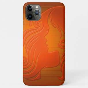 Capa Para iPhone Da Case-Mate Linda Ilustração jovem Mulher com Cabelo ondulado