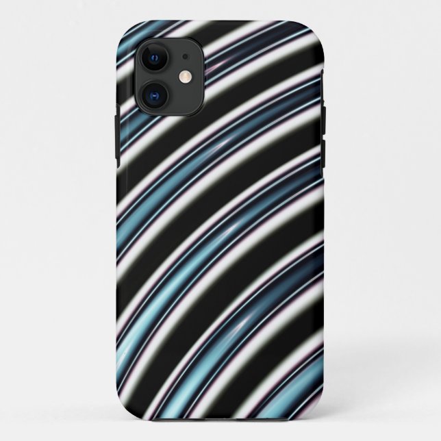 Capa Para iPhone Da Case-Mate Linhas curvadas perto acima de um Fractal (Verso)