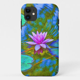 Capa Para iPhone Da Case-Mate Lírio de água cor-de-rosa das reflexões elegantes