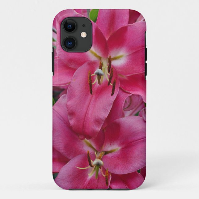 Capa Para iPhone Da Case-Mate Lírios cor-de-rosa (Verso)