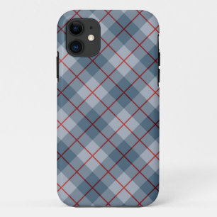 Capa Para iPhone Da Case-Mate Listra Azul-Vermelha da xadrez diagonal