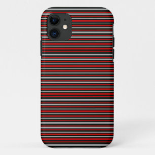 Capa Para iPhone Da Case-Mate listras finas em preto e no vermelho