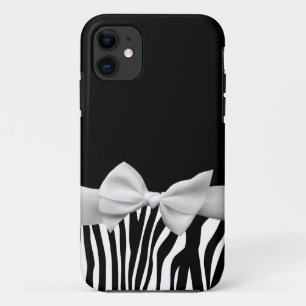 Capa Para iPhone Da Case-Mate Listras preto e branco da zebra e fita branca