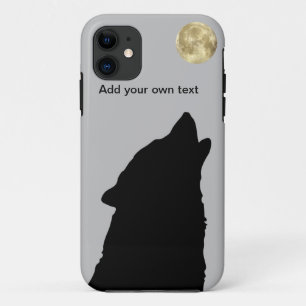 Capa Para iPhone Da Case-Mate Lobo Sillhoutte com caso do iPhone 5 da Lua cheia