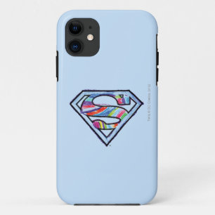 Capa Para iPhone Da Case-Mate Logotipo colorido do esboço de Supergirl