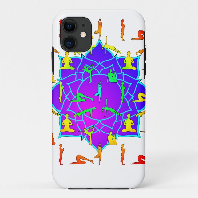 Capa Para iPhone Da Case-Mate Lotus Flower Com Yoga Poses (Verso)