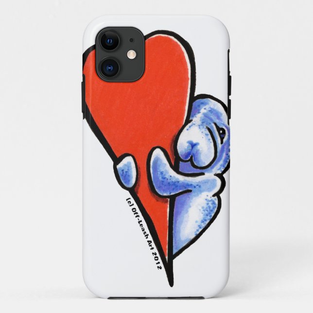 Capa Para iPhone Da Case-Mate Love Manatees (Verso)