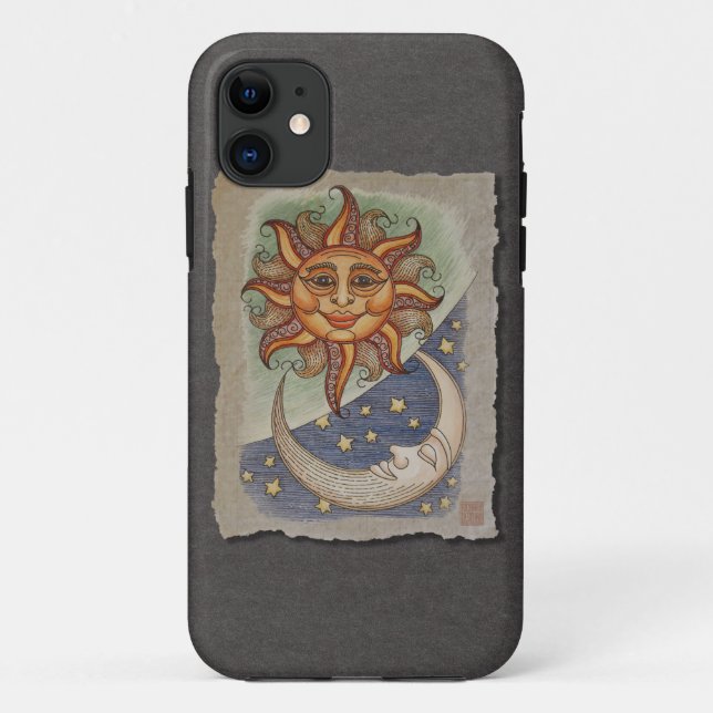 Capa Para iPhone Da Case-Mate Lua & estrelas de Sun (Verso)