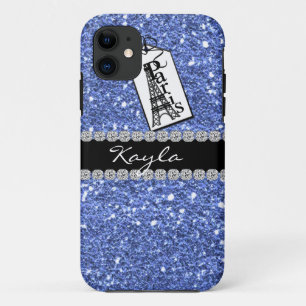Capa Para iPhone Da Case-Mate LUZ - caixa AZUL de CrystaTl BLING IPHONE 5