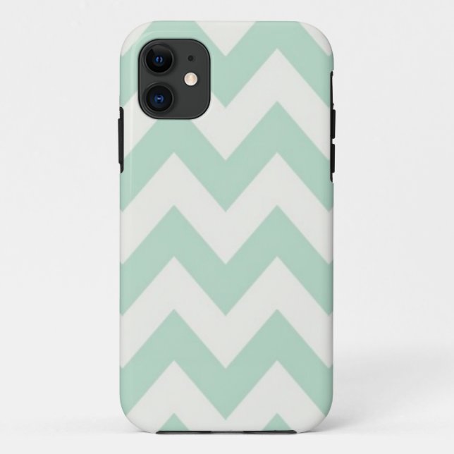 Capa Para iPhone Da Case-Mate Luz - Chevron verde (Verso)