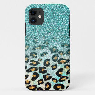 Capa Para iPhone Da Case-Mate Luz na moda feminino bonito - leopardo azul do