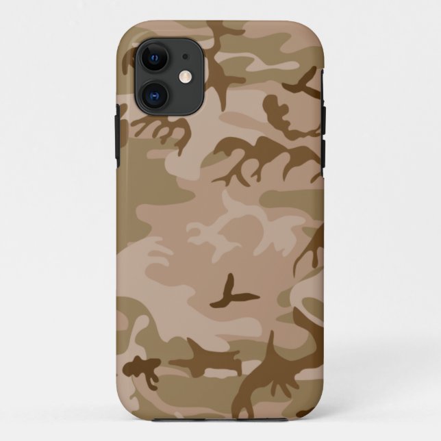 Capa Para iPhone Da Case-Mate Maçã de Camuflagem do Deserto (Verso)