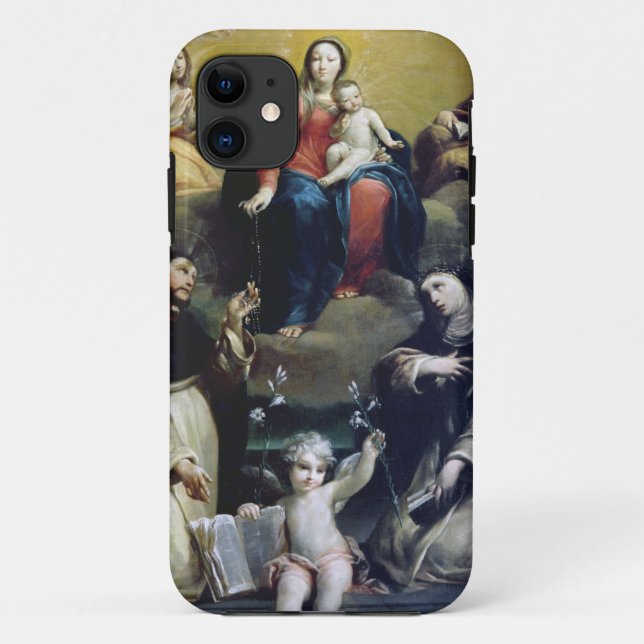 Capa Para iPhone Da Case-Mate Madonna do rosário com SS Dominic, Catheri (Verso)