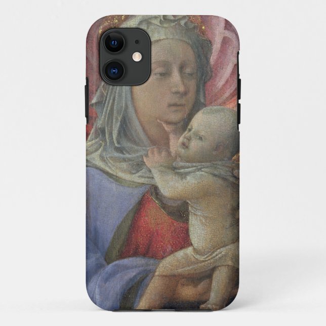 Capa Para iPhone Da Case-Mate Madonna e criança, c.1430 (tempera no painel) (Verso)