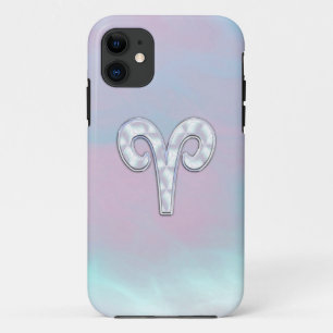 Capa Para iPhone Da Case-Mate Mãe de Pérola Aries Símbolo Zodiac Decor