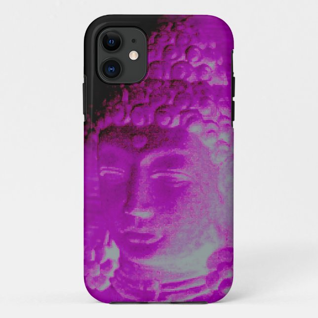Capa Para iPhone Da Case-Mate Mala cabeça de Buda roxa/rosa (Verso)