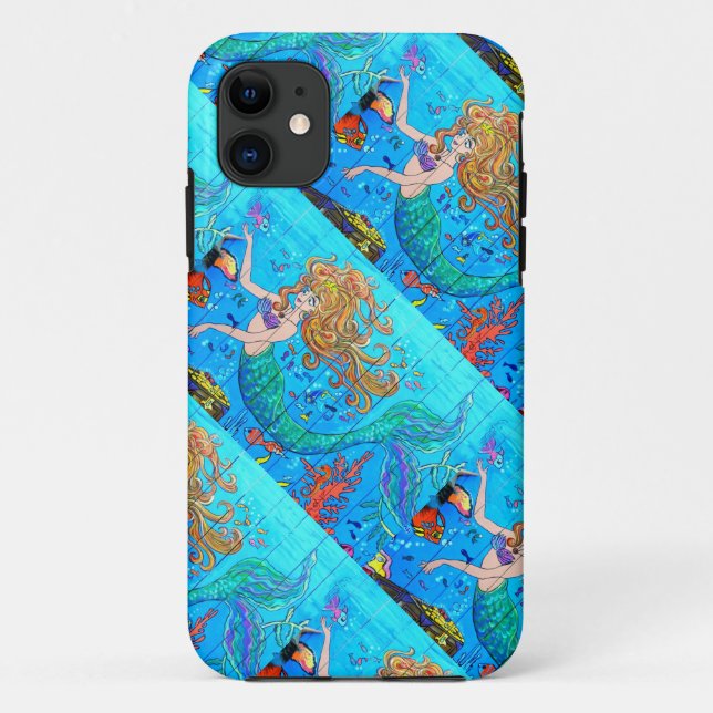 Capa Para iPhone Da Case-Mate maleta das sereias (Verso)