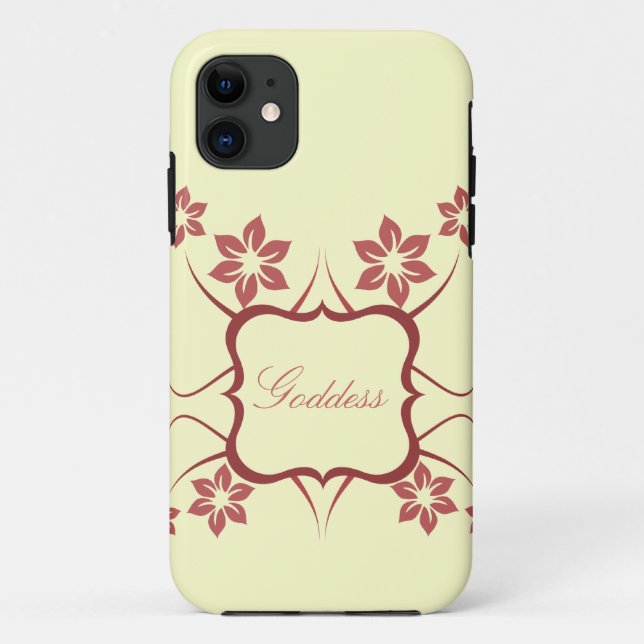 Capa Para iPhone Da Case-Mate Maleta Floral iPhone 5 BT, Red (Verso)