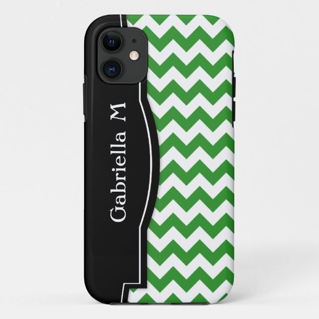 Capa Para iPhone Da Case-Mate Maleta iPhone 5 Preto Verde Chevron (Verso)