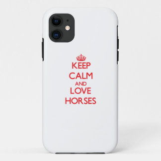 Capa Para iPhone Da Case-Mate Mantenha a calma e ame cavalos