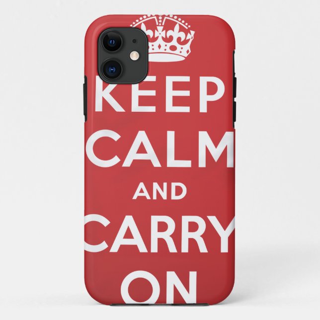 Capa Para iPhone Da Case-Mate Mantenha a Calma e Continue (Verso)
