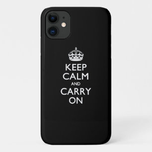 Capa Para iPhone Da Case-Mate MANTENHA A CALMA E CONTINUE A PRENDER-SE A preto s