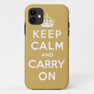 Capa Para iPhone Da Case-Mate mantenha a calma e continue o original