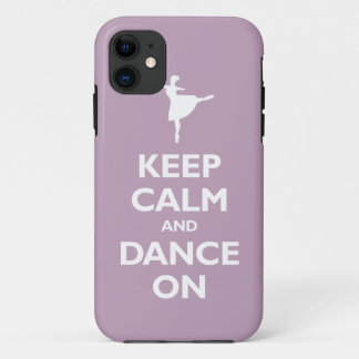 Capa Para iPhone Da Case-Mate Mantenha a calma e dance em (a violeta pálida)