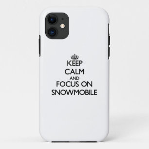 Capa Para iPhone Da Case-Mate Mantenha a calma e o foco no Snowmobile