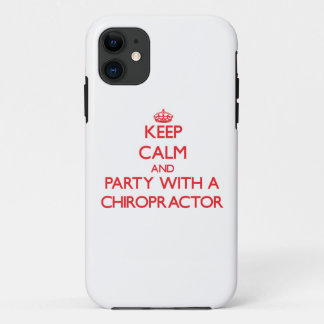 Capa Para iPhone Da Case-Mate Mantenha a calma e o partido com um Chiropractor