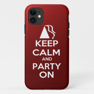 Capa Para iPhone Da Case-Mate Mantenha a calma e o partido sobre