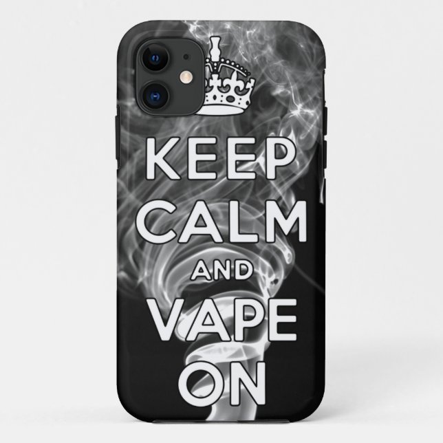 Capa Para iPhone Da Case-Mate Mantenha a calma e o Vape sobre (Verso)