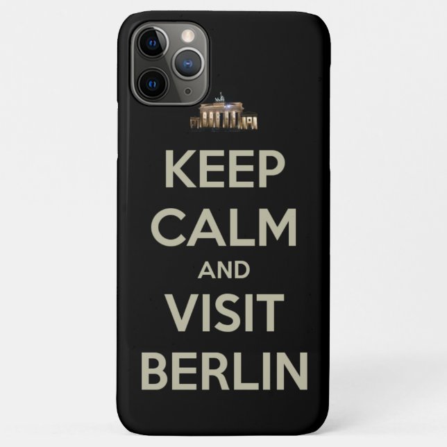 Capa Para iPhone Da Case-Mate mantenha calma, visite berlin (Verso)