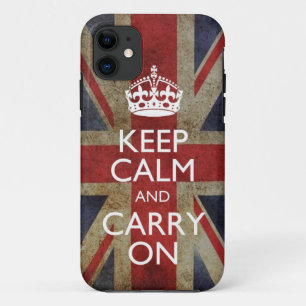 Capa Para iPhone Da Case-Mate Mantenha calmo e continue o iPhone da bandeira 5