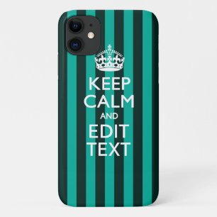Capa Para iPhone Da Case-Mate Mantenha Calmo o seu texto sobre o acento de faixa