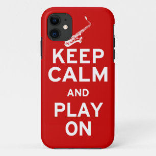Capa Para iPhone Da Case-Mate Mantenha o saxofone calmo