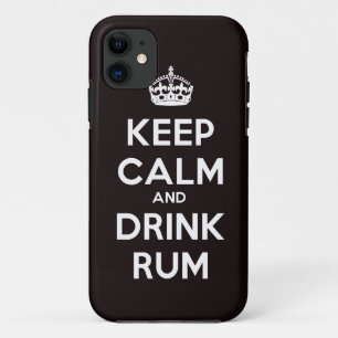 Capa Para iPhone Da Case-Mate Mantenha pirata calmo e da bebida do rum do álcoo