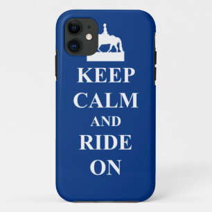 Capa Para iPhone Da Case-Mate Manter calma e andar (azul)