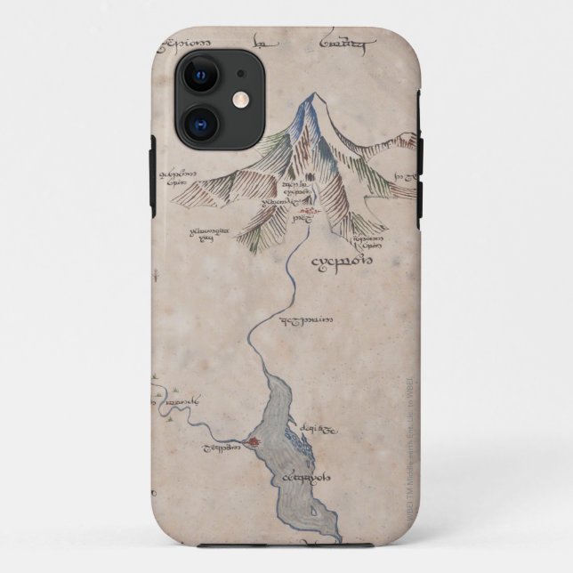 Capa Para iPhone Da Case-Mate Mapa da Montanha Solitário (Verso)