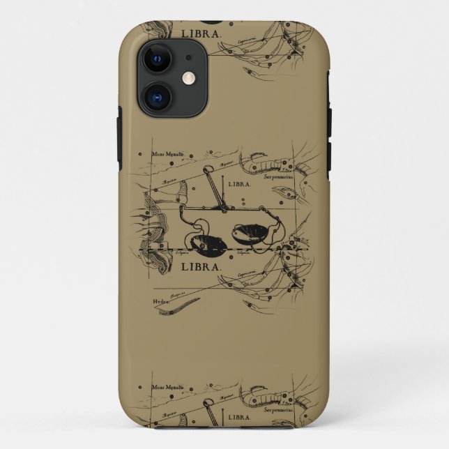 Capa Para iPhone Da Case-Mate Mapa de Constelação de Libra Hevelius cerca de 169 (Verso)