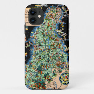 Capa Para iPhone Da Case-Mate Mapa engraçado da península de San Francisco