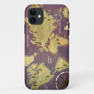 Capa Para iPhone Da Case-Mate Mapa Mundial