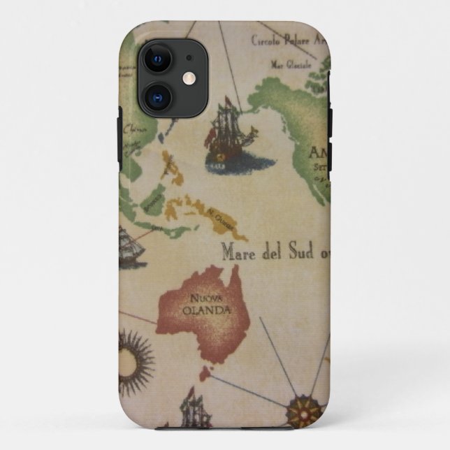 Capa Para iPhone Da Case-Mate Mapa Mundial (Verso)