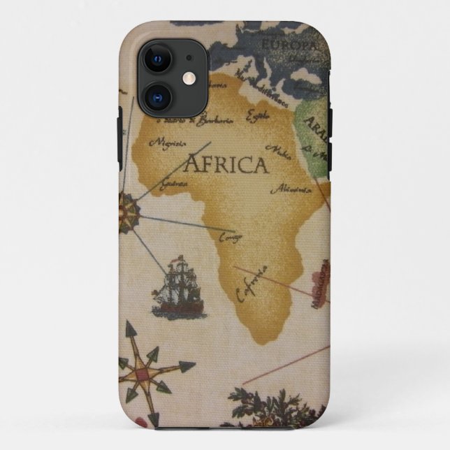 Capa Para iPhone Da Case-Mate Mapa Mundial - África (Verso)