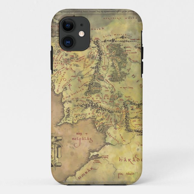 Capa Para iPhone Da Case-Mate Mapa Nº 2 DA TERRA MÉDIA™ (Verso)