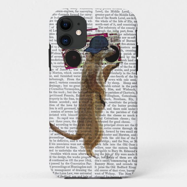 Capa Para iPhone Da Case-Mate Meerkat com Boom Box Ghetto Blaster 2 (Verso)