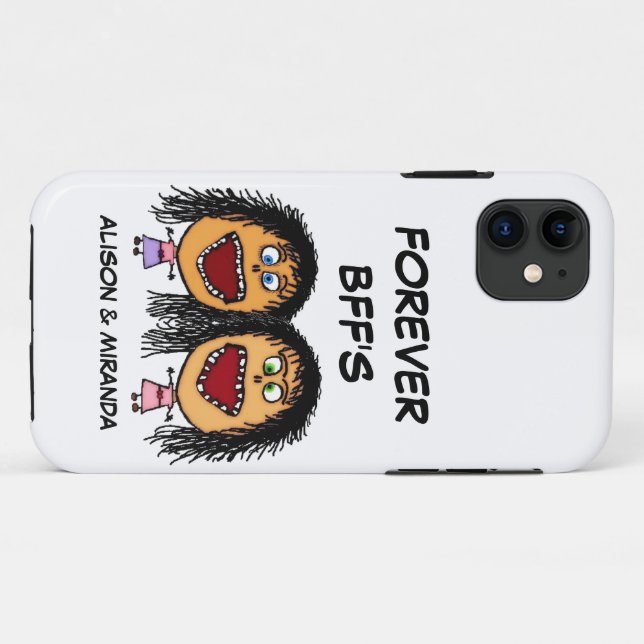 Capa Para iPhone Da Case-Mate Melhores amigos engraçados BFF dos desenhos