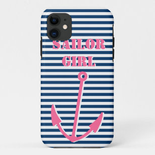 Capa Para iPhone Da Case-Mate Menina cor-de-rosa do marinheiro do caso   do