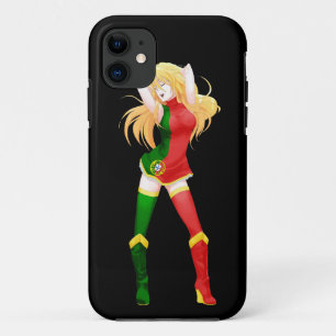 Capa Para iPhone Da Case-Mate Menina da bandeira de Manga do português de