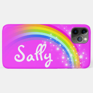 Capa Para iPhone Da Case-Mate Meninas de nome curto arco-íris, crianças rosa